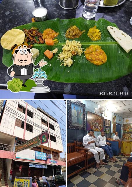 The photo of Amulya Mess Vegetarian’s exterior and food