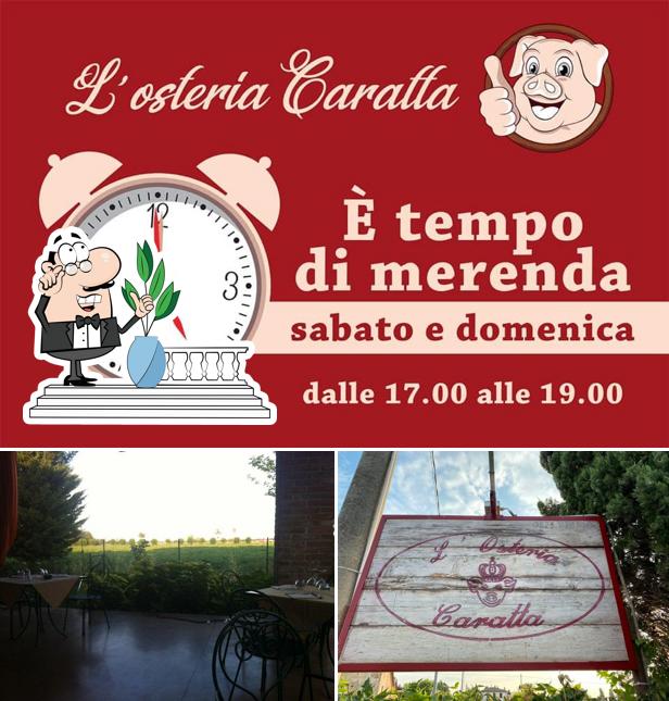 Gli esterni di Hostaria Caratta