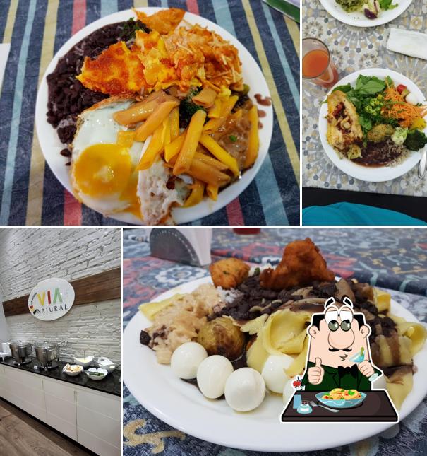 Comida em Via Natural Restaurante