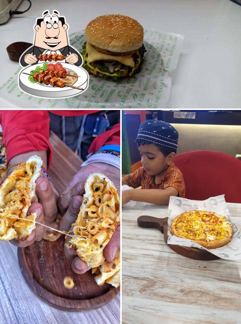 Food at The Pizza Bite Cafe