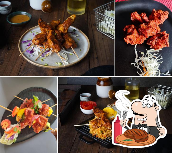 The euphoria Lounge offers meat dishes