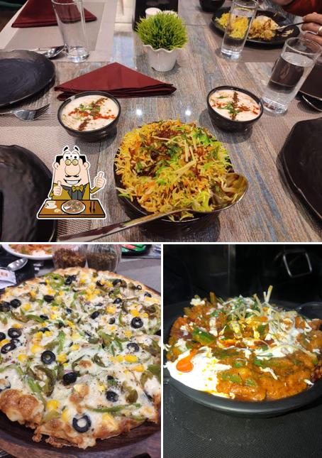 Try out pizza at Downtown Restaurant and Banquets