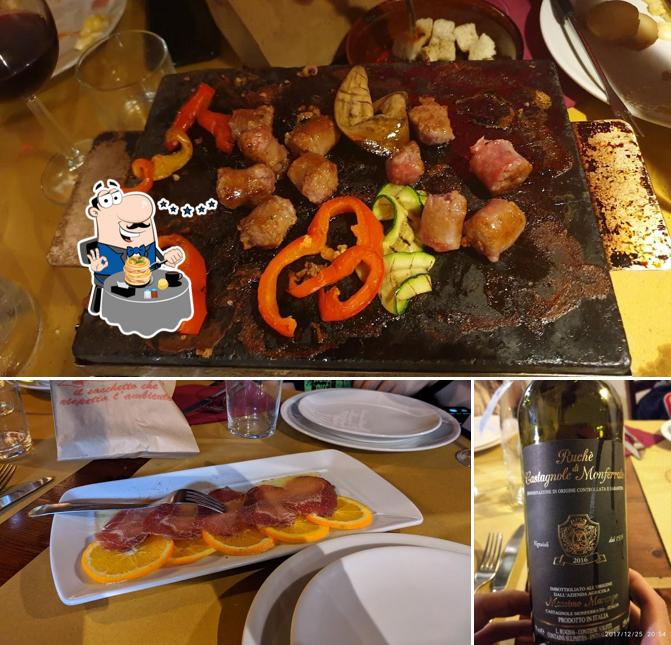 Dai un’occhiata alla immagine che mostra la cibo e alcol di La Cioca