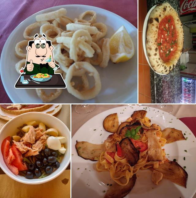 Cibo al Pizzeria Trattoria Piscina Le Ginestre