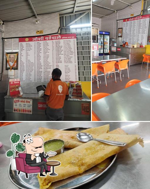 The photo of Joshi Wadevale’s interior and food