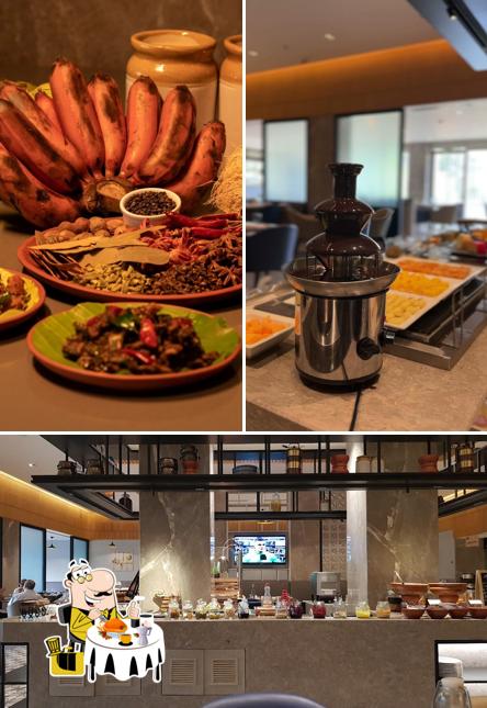 This is the image depicting food and interior at Trichy Kitchen