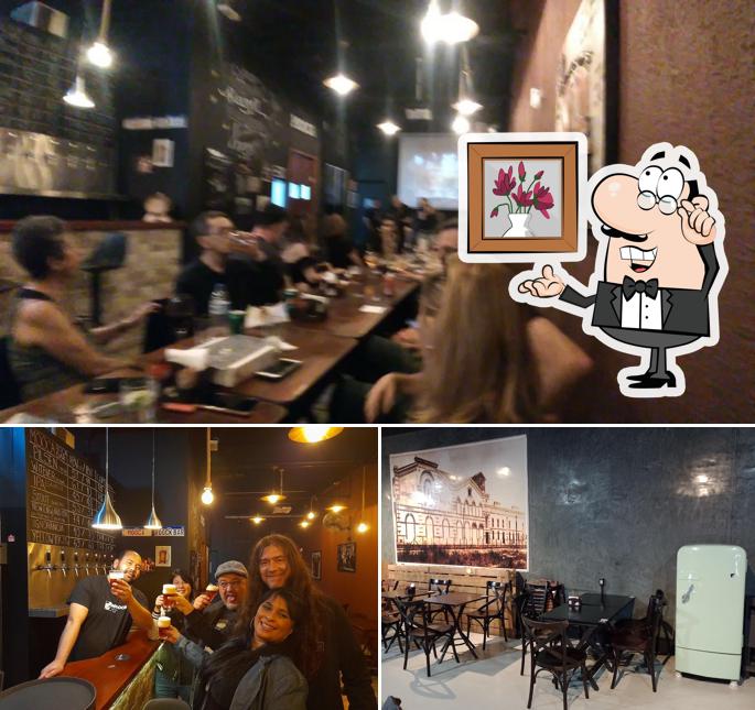 O interior do Mooca Rock Bar