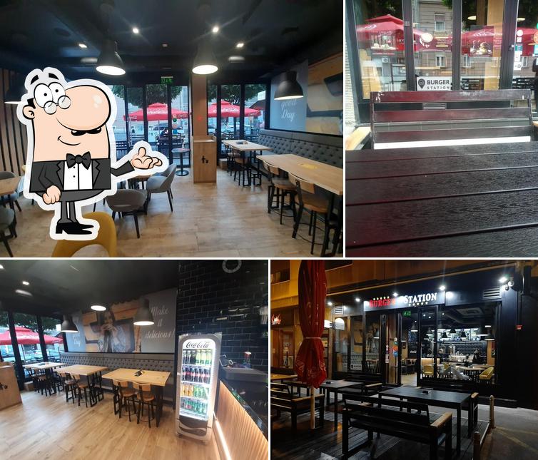 Gli interni di BURGER STATION