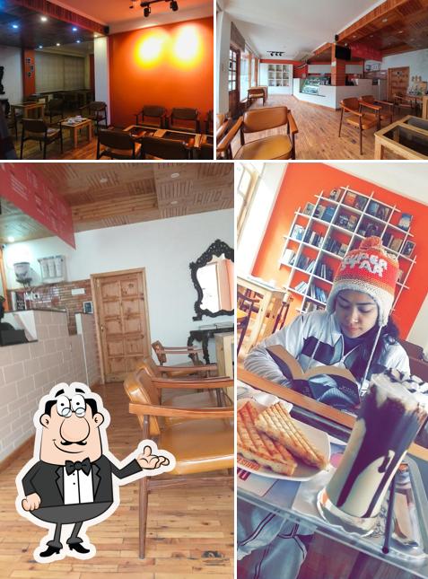 The interior of Barista Manali