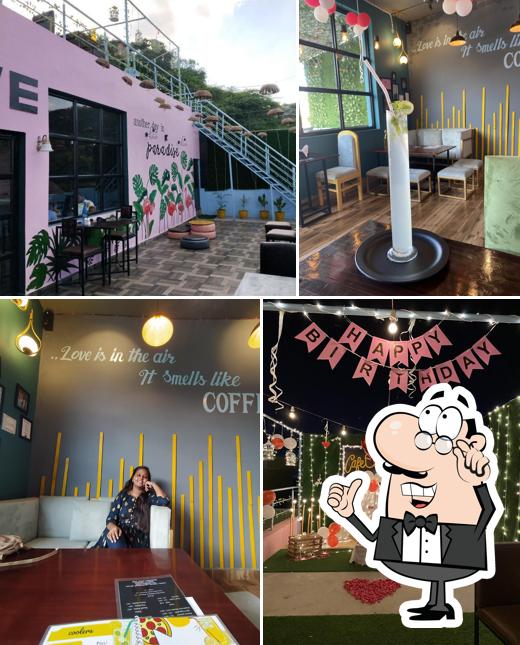 The interior of Cafe Connection