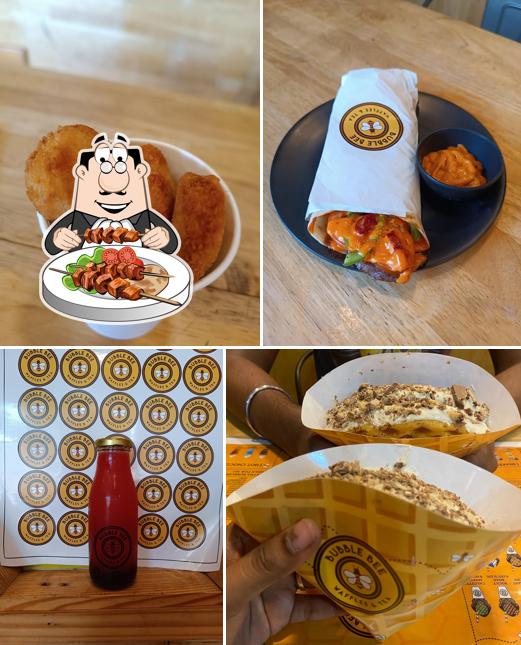 Meals at Bubble Bee Waffles & tea