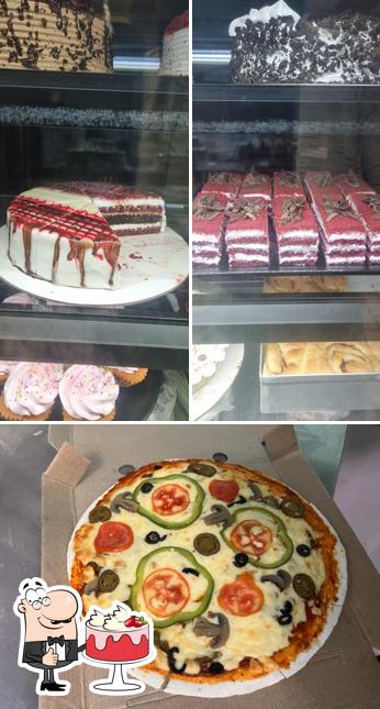 Red velvet cake at Cake Bee Cafe