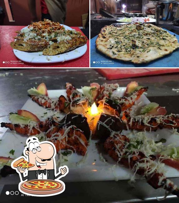 Pick pizza at Reddy's Family Restaurant