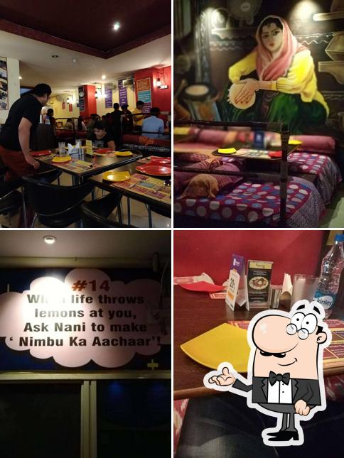 Take a seat at one of the tables at PUNJABI AFFAIR