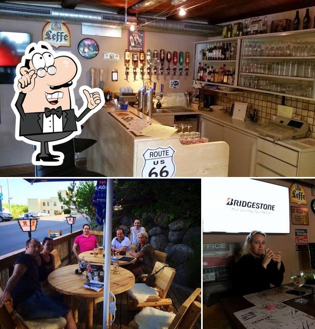 Gli interni di 66 Restaurant Bar & Pizzeria