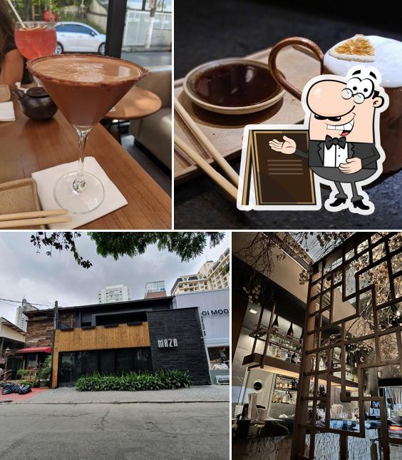 A foto do Maza Restaurante’s exterior e bebida