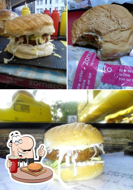 Treat yourself to a burger at Le Wrap Factorie