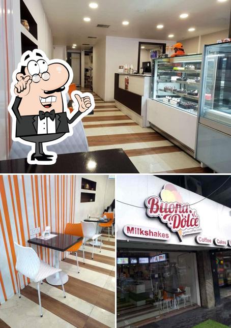 The interior of Buona Dolce