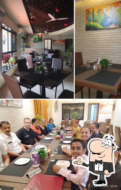 The interior of Hotel Gulmohar Kudal - Family Restaurant and Bar