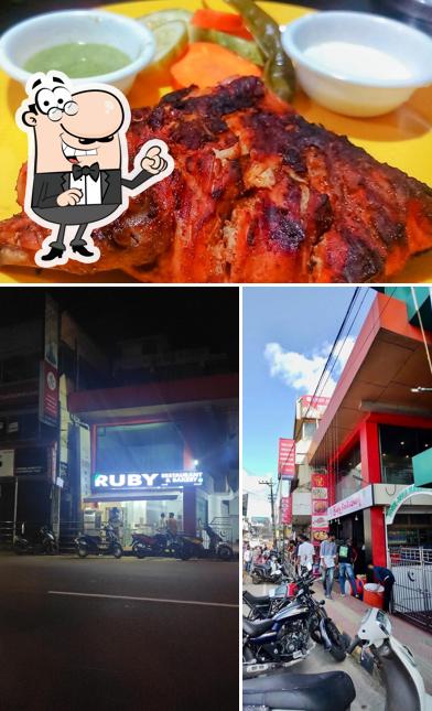 Ruby food court is distinguished by exterior and food