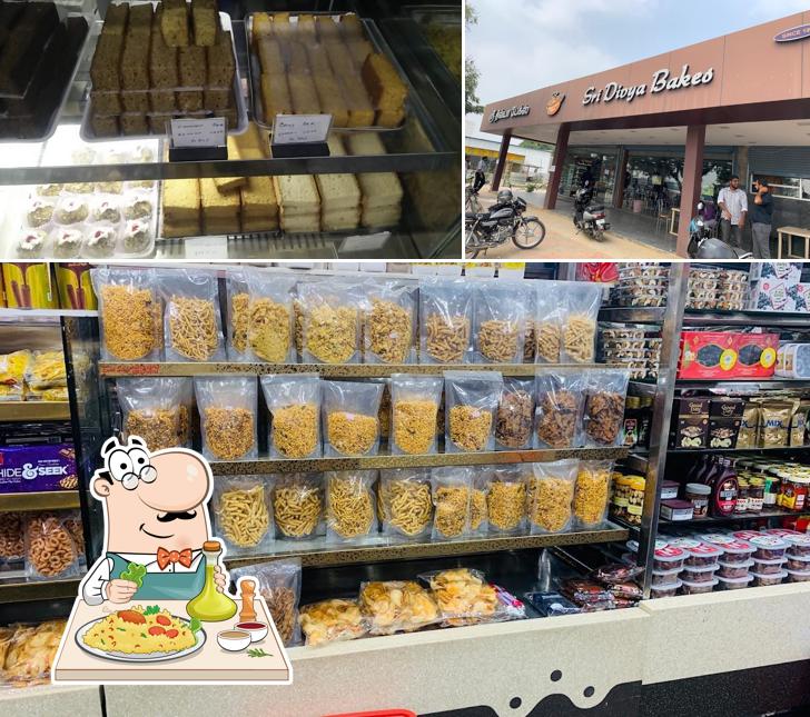 This is the image depicting food and exterior at Sri Divya Bakes