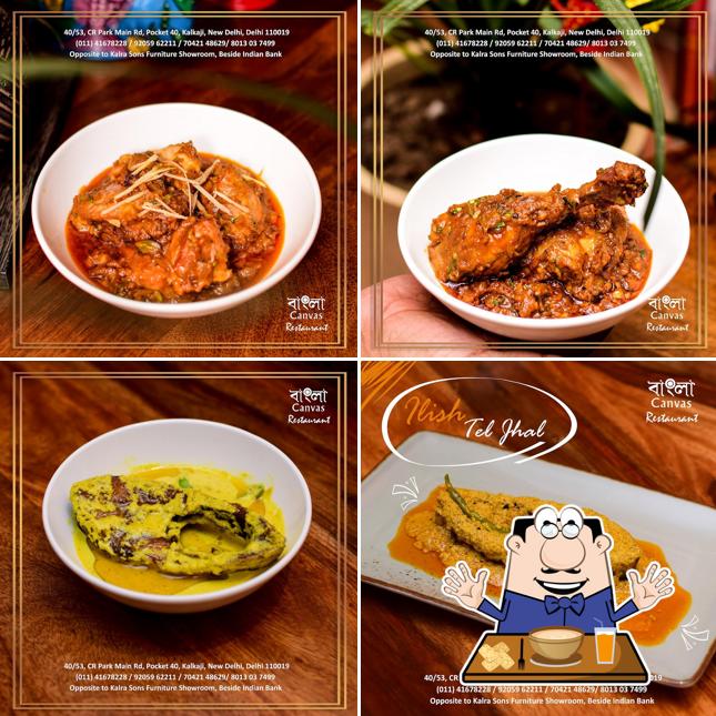 Food at Bangla Canvas C R Park, Delhi