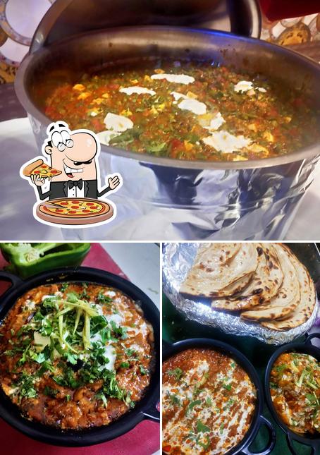 Get pizza at The Litti Chokha