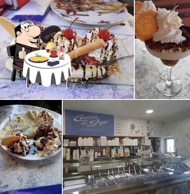 Piatto di formaggi al Cremeria del Sasso