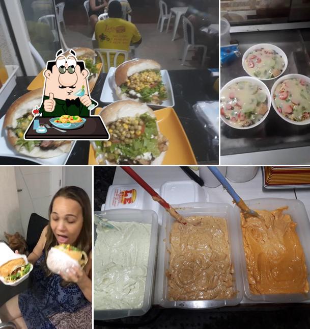 Comida em Lê Burguer rio doce