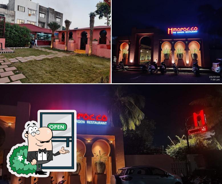 The exterior of Morocco The Garden Restaurant