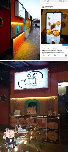 The interior of Dhora flavours of Rajasthan