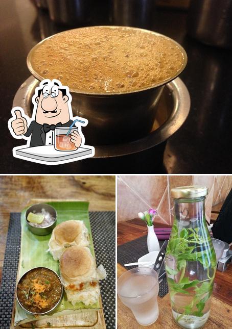 Check out the image displaying drink and food at Sri Krishna Sweets