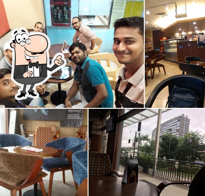 The interior of Café Coffee Day