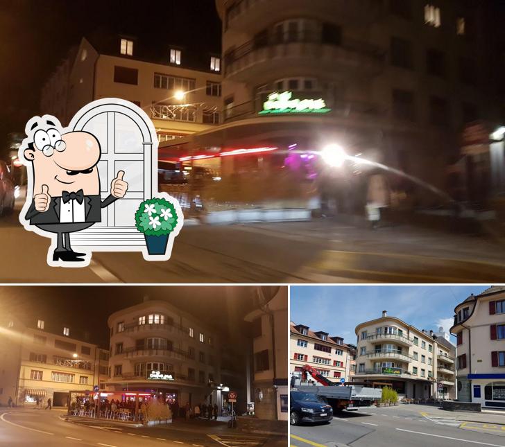 Goditi la vista dall'area esterna di Cactus Jack