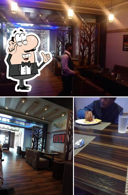 The interior of Aroma Restaurant