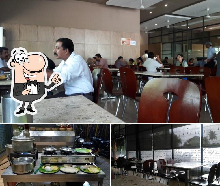 The interior of Aryaas Vegetarian