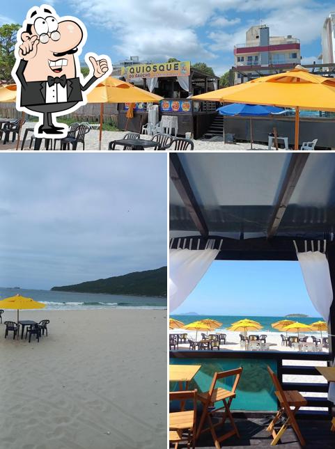 O interior do Quiosque do Gaúcho