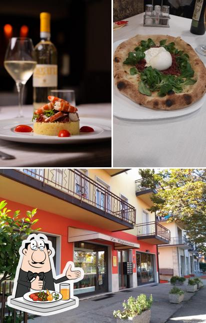 La foto di cibo e esterno da La Capannina Ristorante e Pizzeria