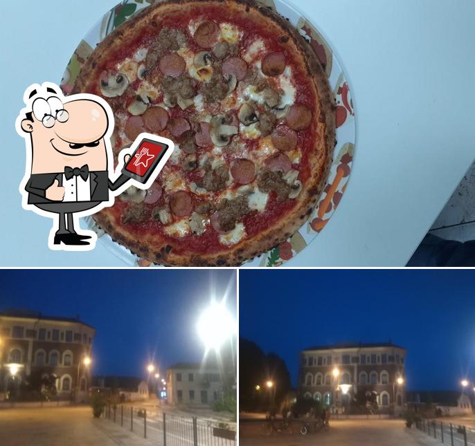 Questa è la foto che presenta la esterno e pizza di Pizza & Kebab Yosef