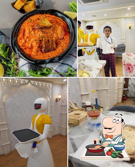 Chicken curry at The Robot Restaurant Yellow House Ayodhya - Best Indian Restaurant in Ayodhya