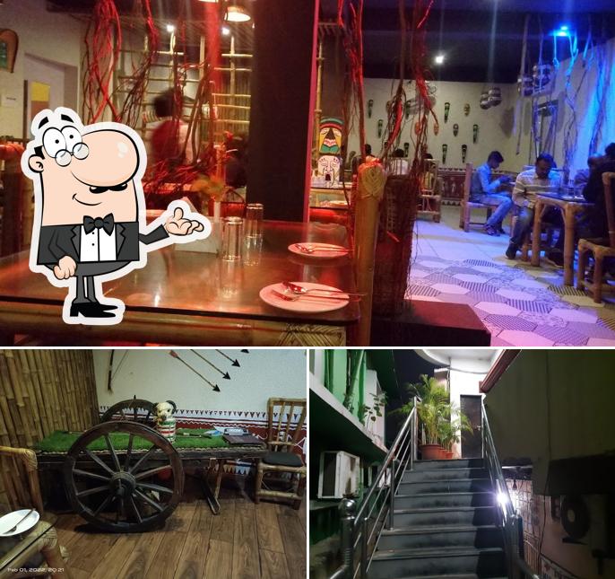 Take a seat at one of the tables at The Tribes Restaurant