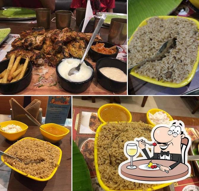 Food at Dindigul Thalappakatti Restaurant Besant Nagar