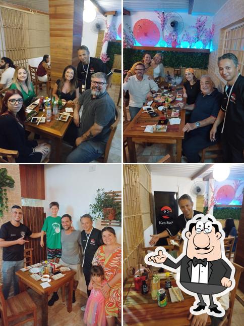 O interior do Ken Sushi - Restaurante