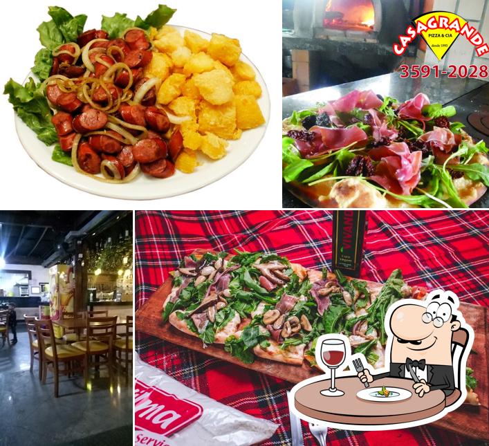 Platos en casa grande