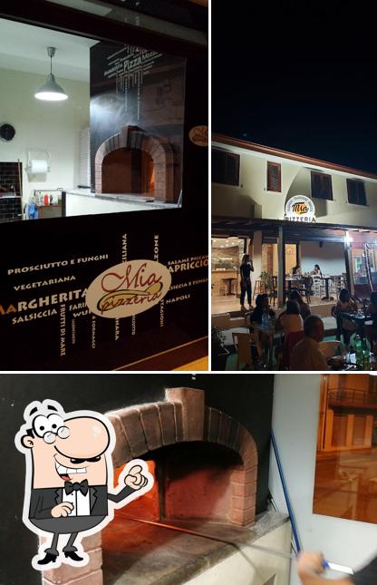 Gli interni di Pizzeria Mia