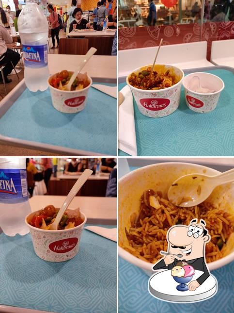 Haldiram's serves a range of sweet dishes