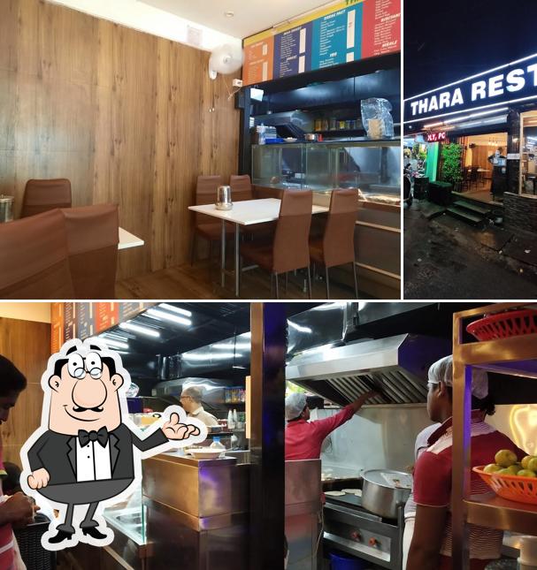 The interior of Thara Restaurant