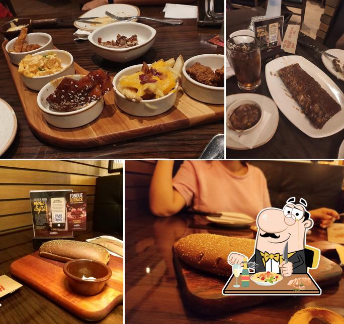 Comida em Restaurante Outback Steakhouse