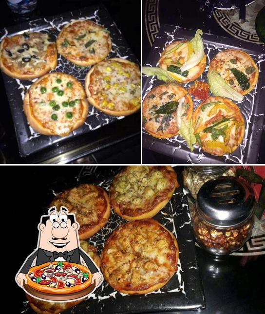 Pick pizza at Club Boudoir