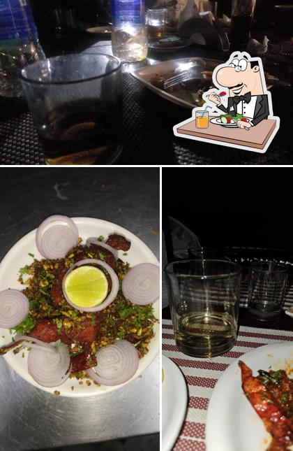 The picture of food and dining table at Red Fox Bar & Restaurant